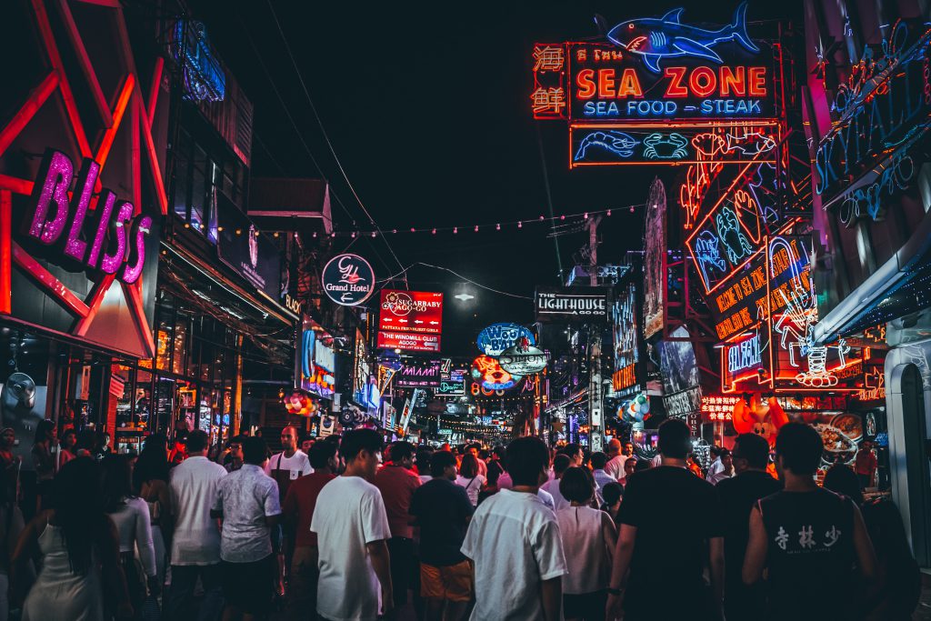 Pattaya walking street at night Ryan White