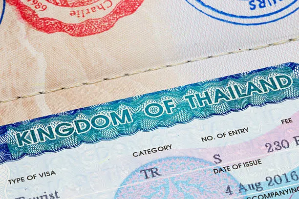 passport with thai visa