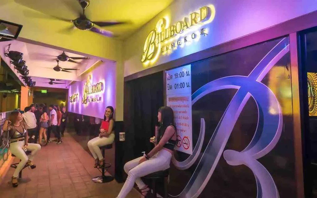 Billboard Bangkok go-go bar entrance Nana Plaza