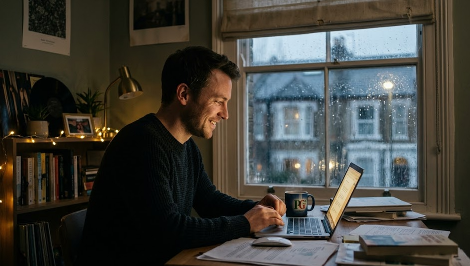 Man chatting with thai bar girl